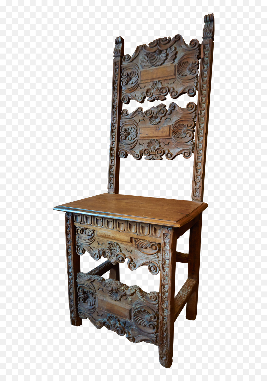 Chair Wood Middle Ages Wooden Chairs - Sillas De La Edad Media Emoji,Rocking Chair Emoji