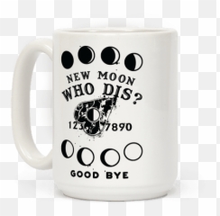 Ouija Board Planchette Moon Phase Witch - Coffee Cup Emoji,Moon Phases Emoji