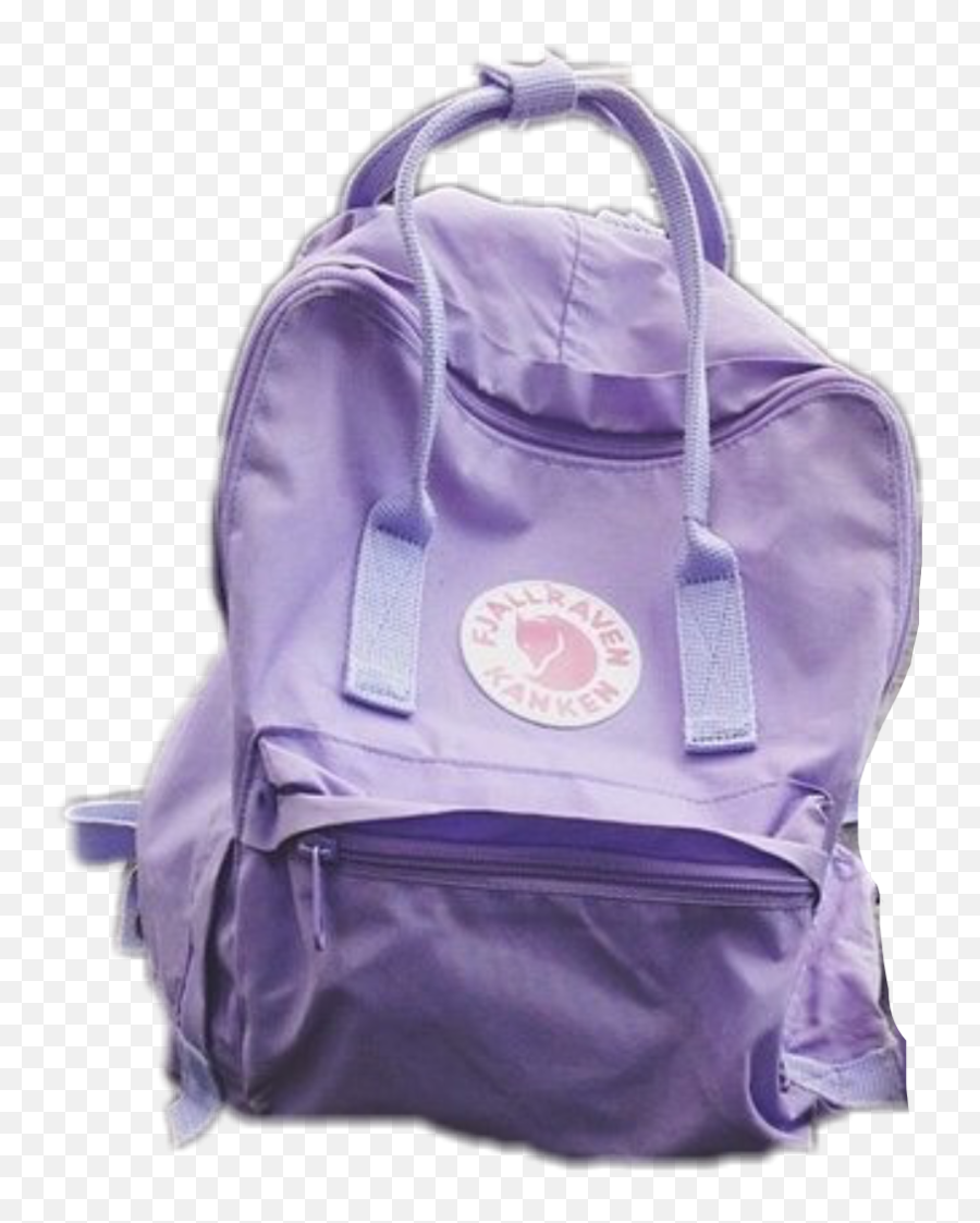 Kanken Backpack Purple Tumblr Freetoedit - Pastel Purple Aesthetic Png Emoji,Purple Emoji Backpack