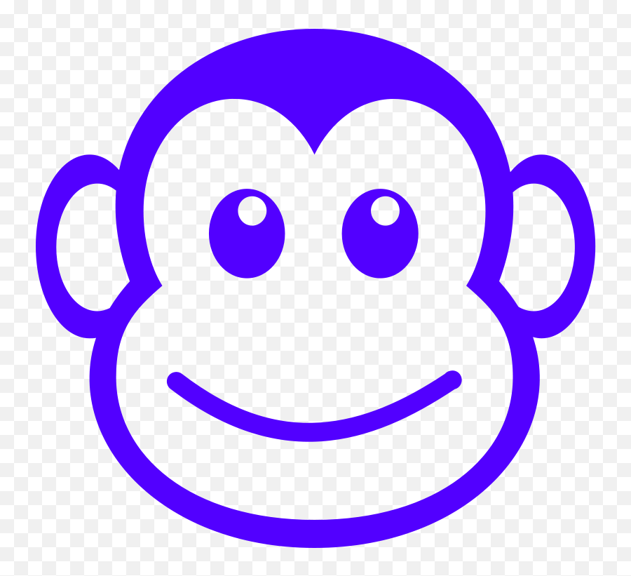 Free Sad Monkey Face Download Free - Monkey Face Clipart Black And White Emoji,Monkey Emoticon Facebook