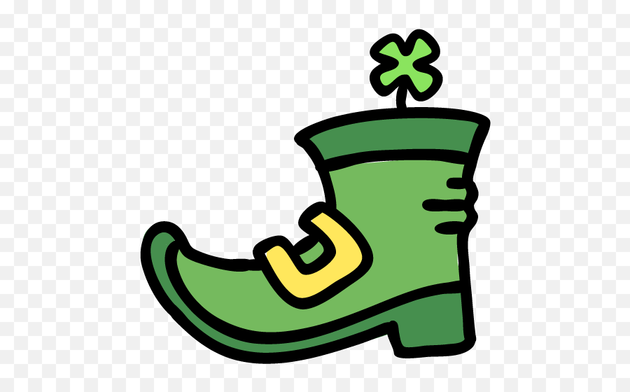 Boot Icon Lucky Leprechaun Iconset Iconkacom - Leprechaun Shoes Coloring Page Emoji,Boot Emoji