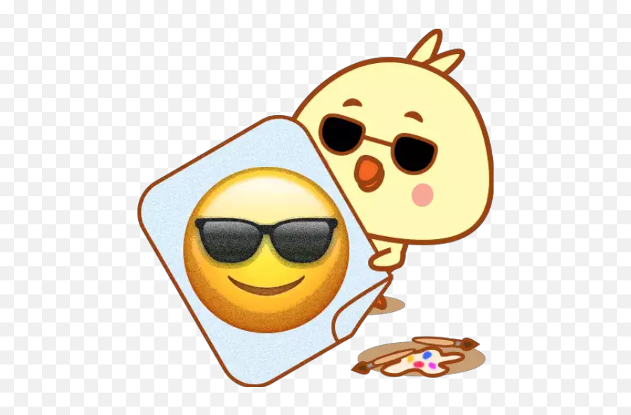 Chick With Emoji Stickers For Whatsapp - Stikers Con Pulcino Fb,Nani Emoji