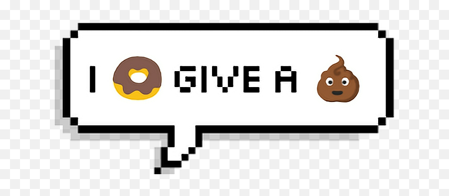 I Dont Donut Doughnut Icon Sticker Overlay Useit Emoji - Aesthetic Pixel Speech Bubble,Shit Emoticon