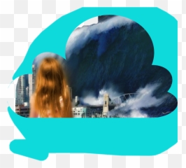 tsunami - Sticker by adrip6 Poster Emoji