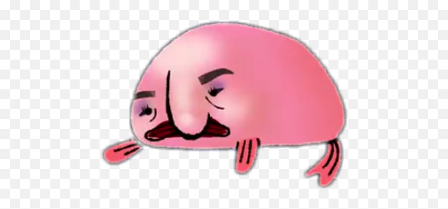 Blobfish - Cartoon Emoji,Blobfish Emoji