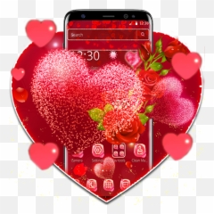 Red Rose Heart Theme - Izinhlelo Zokusebenza Kugoogle Play Mobile Phone Emoji,Herat Emoji