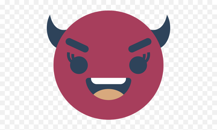Devil Smiley Icon Of Flat Style - Available In Svg Png Eps London Underground Emoji,Demon Face Emoji