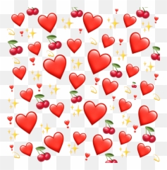 Emoji Emojibackground Sticker - Girly,Heart Emoji Background