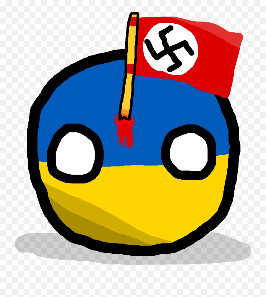 Nazi Ukraineball - Dot Emoji,Nazi Emoticon