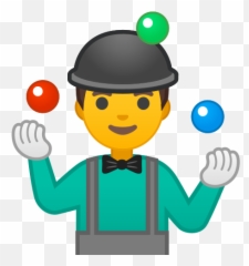 Man Juggling Emoji - Emoticon Malabares,Job Emoji