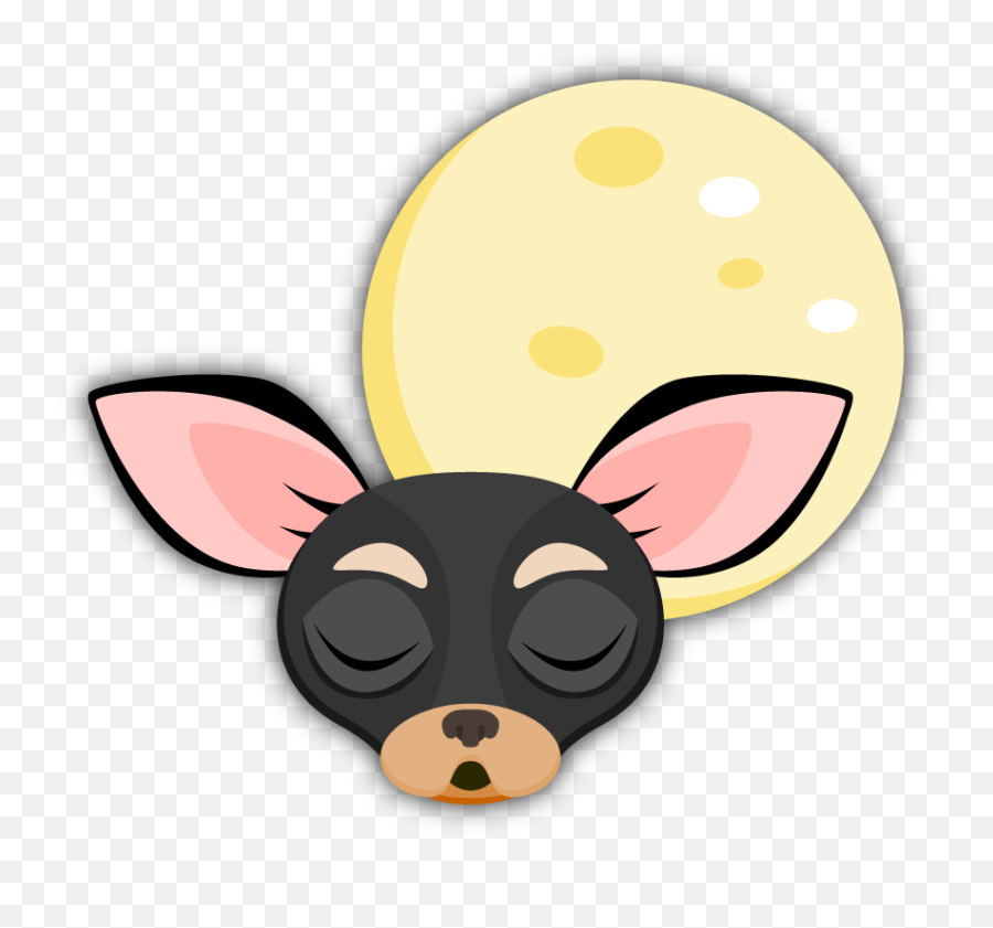 Black Tan Chihuahua Emoji Stickers For Imessage - Cartoon,Emoji Combos