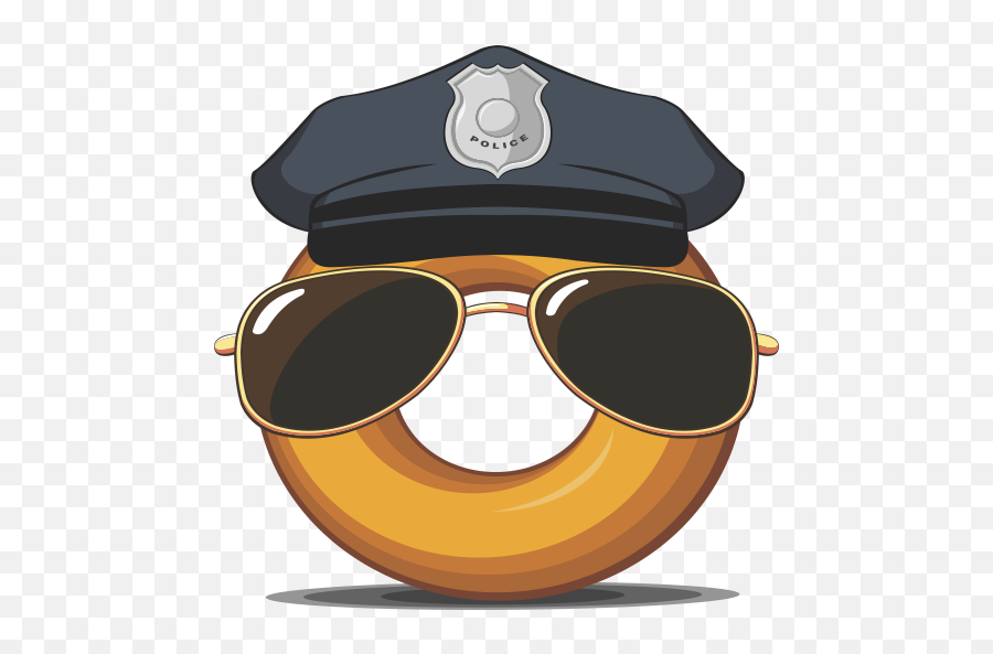Police Donuts Restaurant - Police Donut Clipart Emoji,Thinking Emoji Fidget Spinner