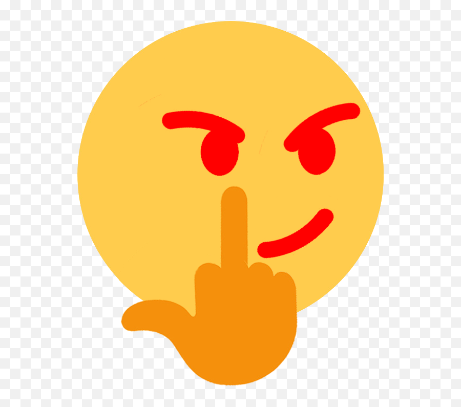 Fuck You Emoji - Fuck You Emoji Png,Thinking Emoji