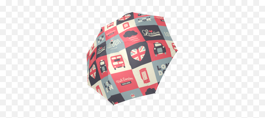 Interestprint Lips Flag Emoji Foldable Travel Rain Umbrella - Paper,British Flag Emoji