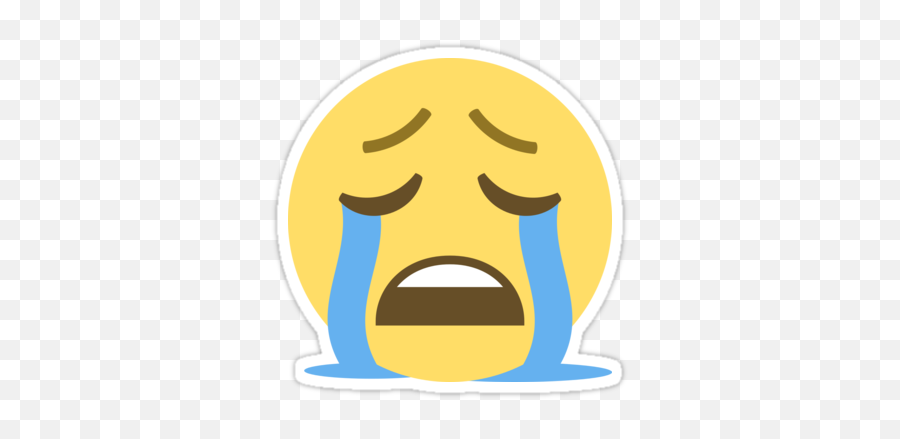 Whatsapp Sad Stickers Png - Crying Emoji Transparent Background,Emoji Triste