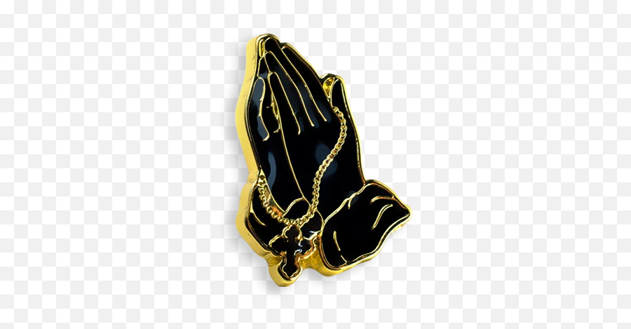Praying Hands Pin - Praying Hands Transparent Logo Emoji,Praying Emoji Hands