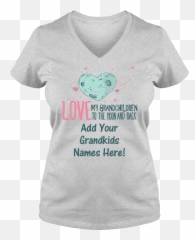 Grandkids Names - Grandma Shirts With Grandkids Names Emoji,To The Moon And Back Emoji