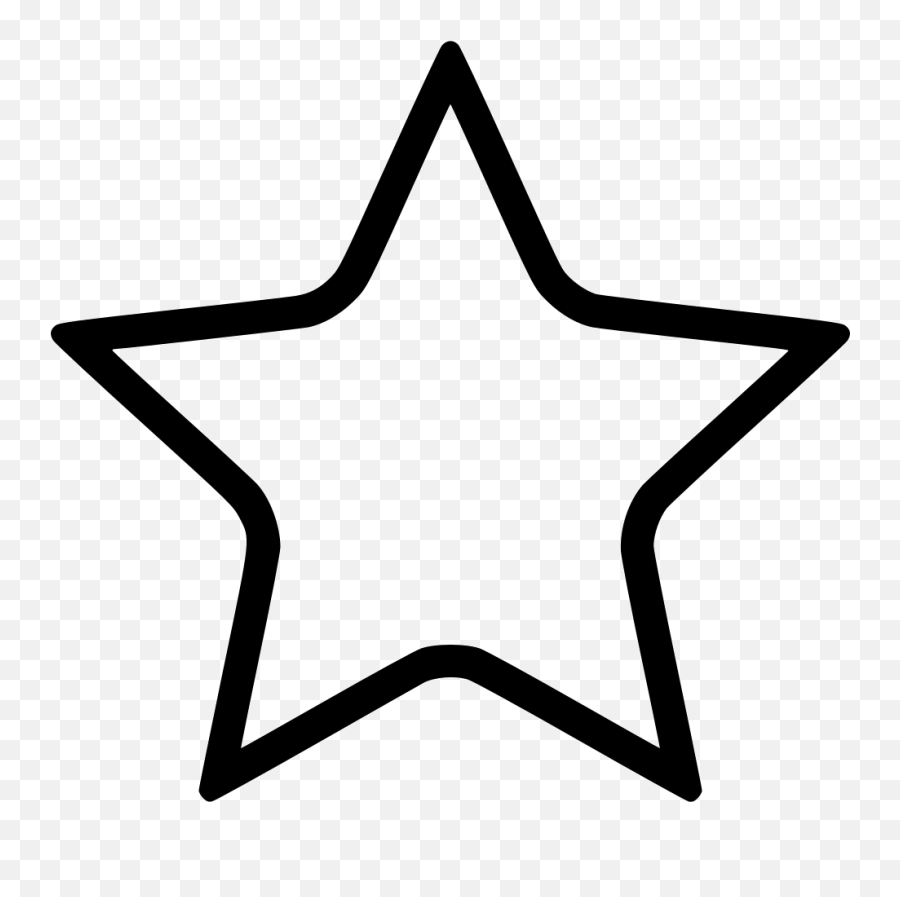Svg Star Empty Transparent Png - Empty Black Star Png Emoji,Empty Star Emoji