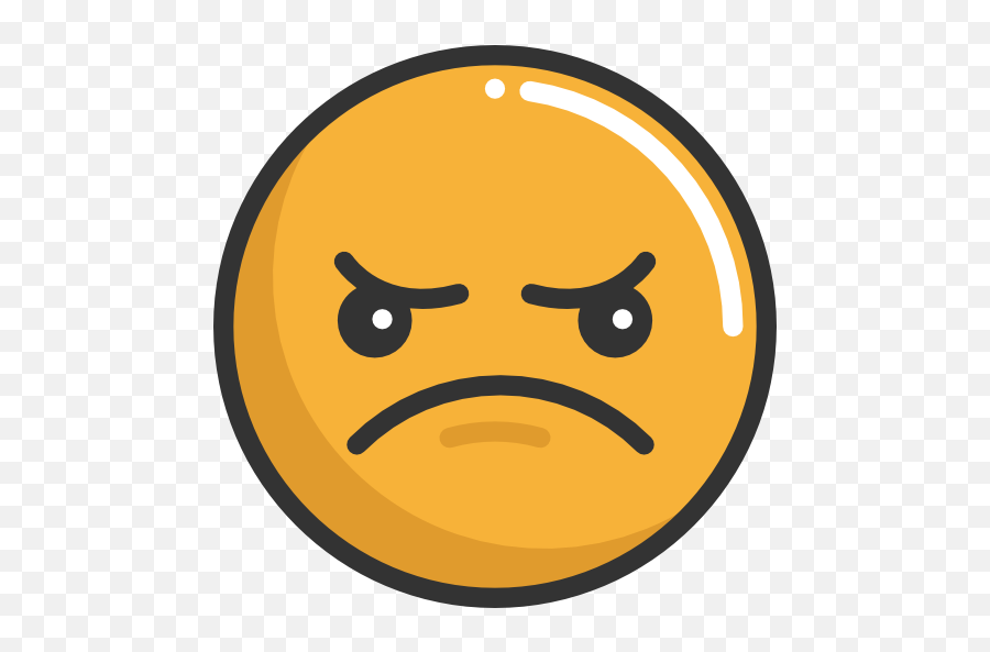 Sad Angry Emoticons Emoji Feelings Smileys Icon - Sad And Angry Emoji,Sad Emoji