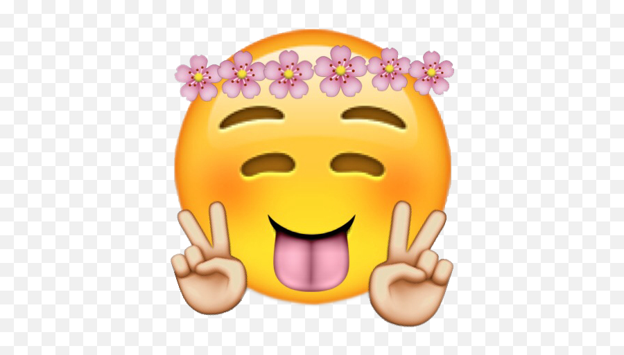 Emoji Ok Flower - Transparent Cute Emoji Png,Ok Emoji