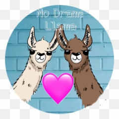 Llamas Emoji,Drama Llama Emoji