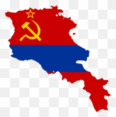 Flag Map Of Armenian Ssr - Map Of Armenia Vector Emoji,Soviet Flag Emoji