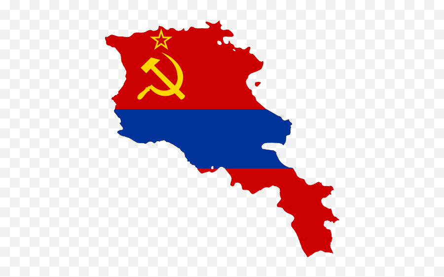 Flag Map Of Armenian Ssr - Map Of Armenia Vector Emoji,Soviet Flag Emoji