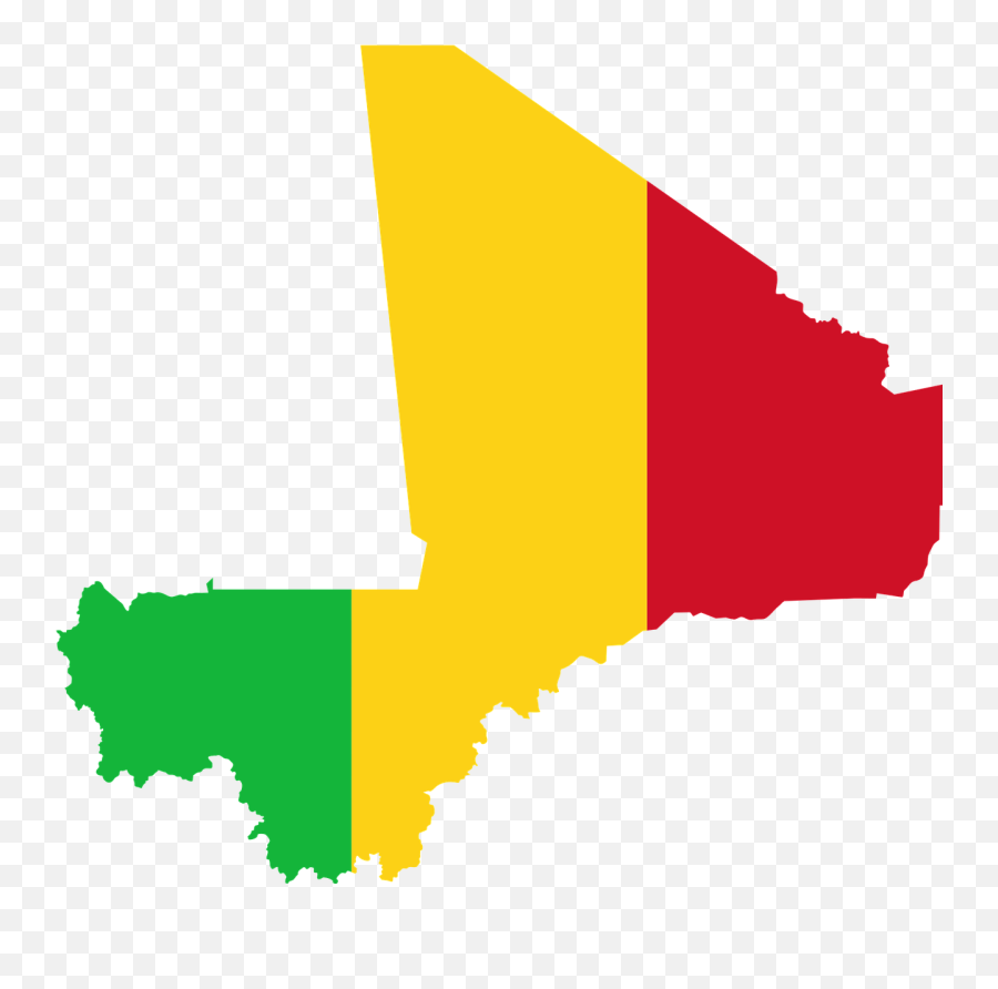 Mali Flag Map Geography Outline - Mali Flag And Map Emoji,Thailand Flag Emoji