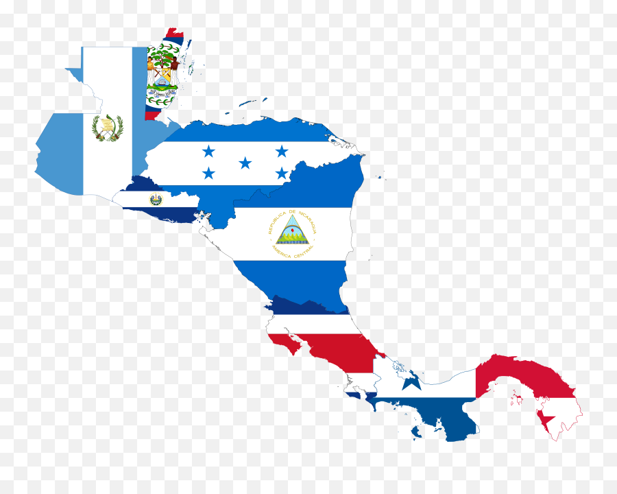 Flag - Central America Map With Flags Emoji,Costa Rica Flag Emoji