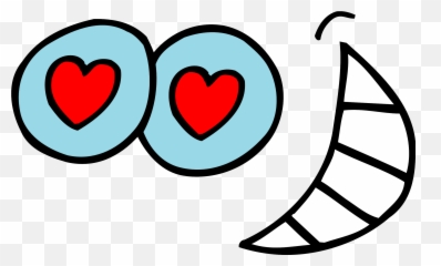 Crazy Clipart Eye Google Transparent Free - Heart Eyes Art Emoji