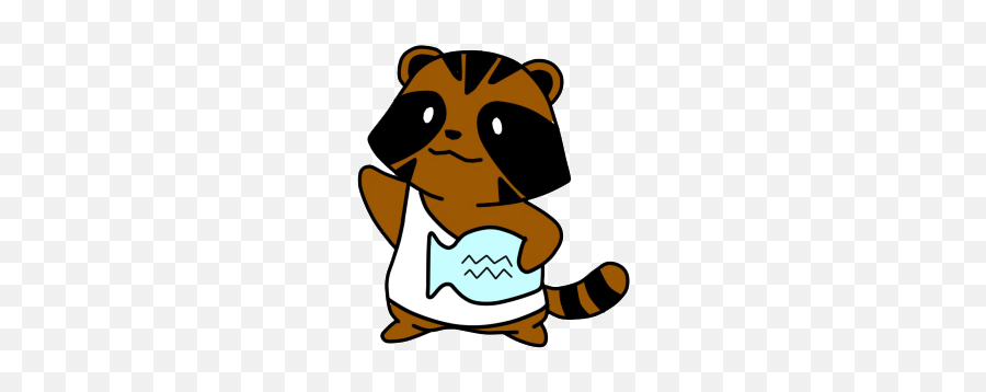Raccoon Zodiac Animated - Cartoon Emoji,Raccoon Emoji