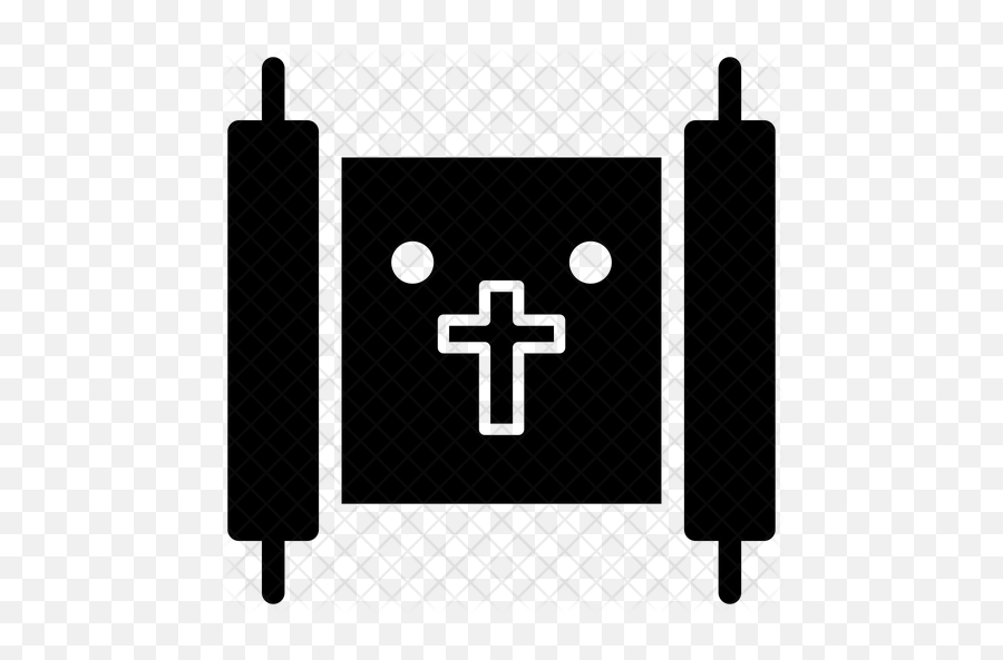 Scroll Message Emoji Icon Of Glyph - Cross,Scroll Emoji