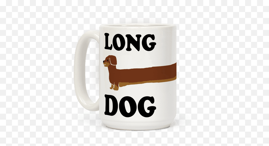 Nervous Dog Slogans Coffee Mugs Lookhuman - Dachshund Emoji,Wiener Dog Emoji