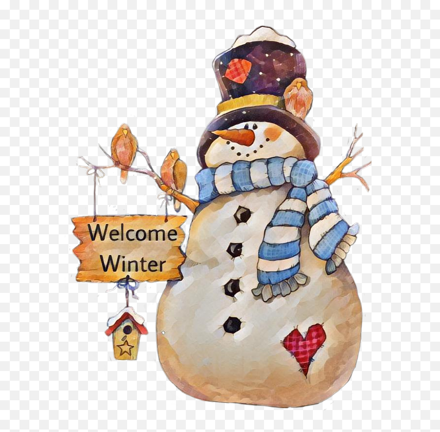 Snowman Welcomewinter Winter Welcome Birds - Snowman Warm Winter Wishes Emoji,Emoji Snowman