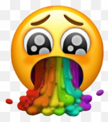 Vomito Vomitar Arcoiris Barf Rainbow - Sticker Emoji