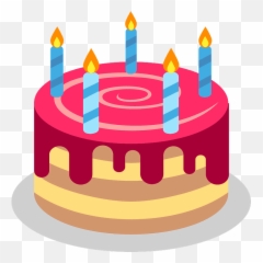 Birthday Cake Emoji Clipart - Happy Gif