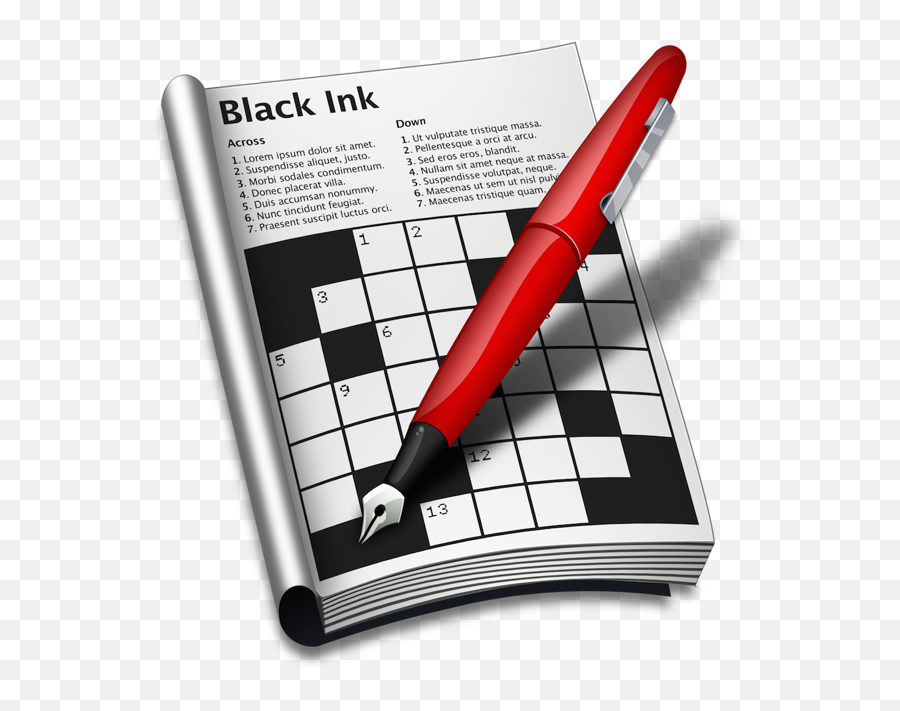 Black Ink 2 On The Mac App Store - Crossword Icon Emoji,Paper And Pen Emoji