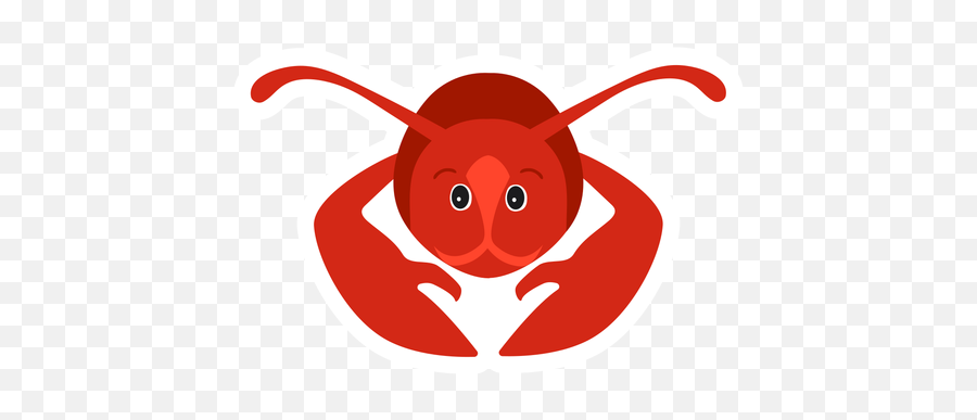 Lobster Claw Antenna Flat Sticker Ad Ad Sponsored - Ladbroke Grove Emoji,Lobster Emoji