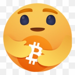 Care Emoji For Bitcoin Logo Icon Of Gradient Style - Facebook Care Icon Png,Coin Emoji