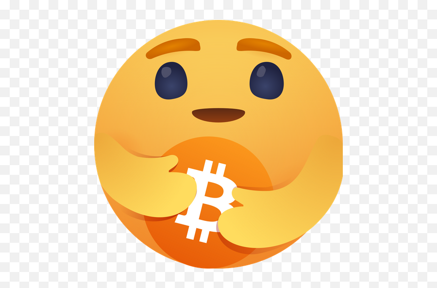 Care Emoji For Bitcoin Logo Icon Of Gradient Style - Facebook Care Icon Png,Coin Emoji