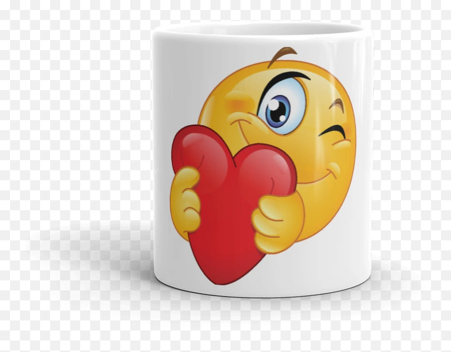 Heart - Mug U2013 Emoji Gambar Slank Anak Mami,Coffee Cup Emoji