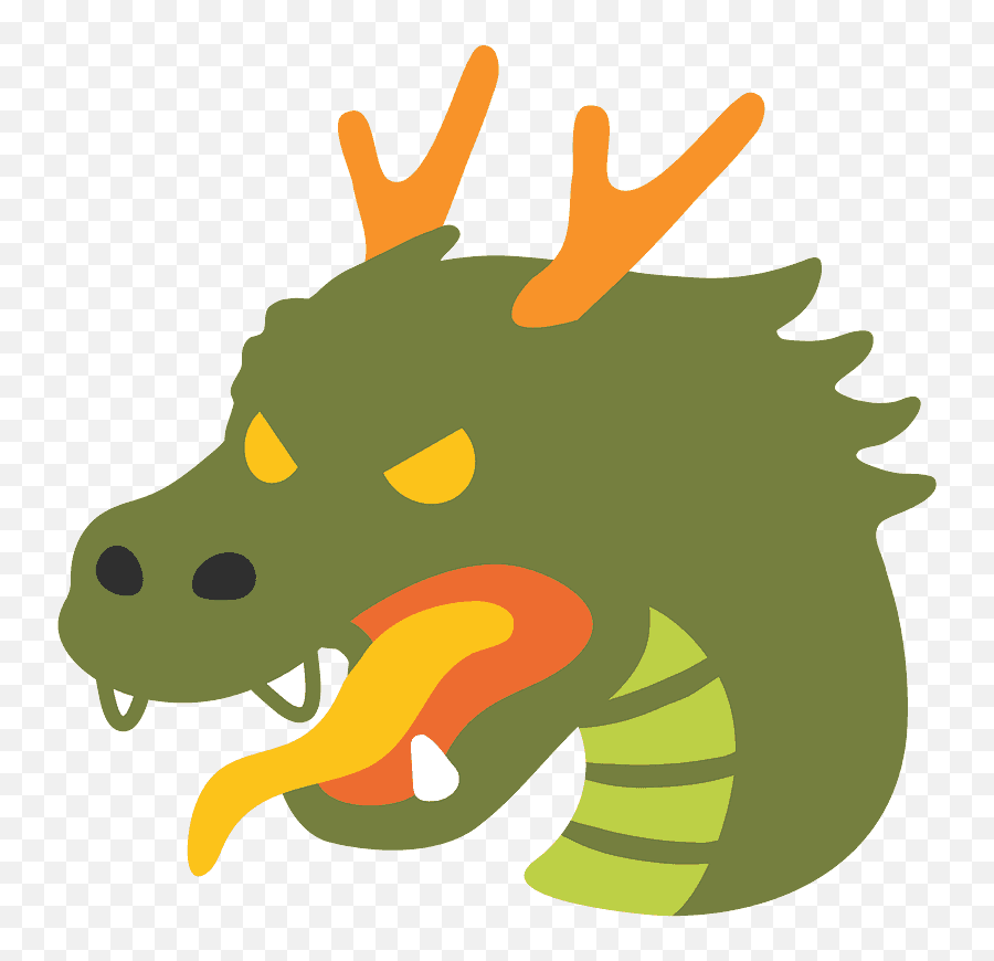 Dragon Face Emoji Clipart - Dragon Face Emoji,Google Turtle Emoji