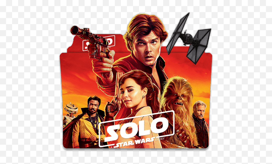 Solo A Star Wars Story Folder Icon - Designbust Poster De Han Solo Emoji,Chewbacca Emoji