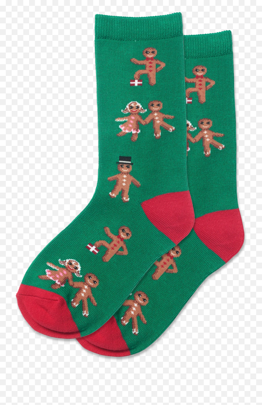 Kidu0027s Gingerbread Cookies Crew Socks - Red Lxl For Teen Emoji,Gingerbread Man Emoji