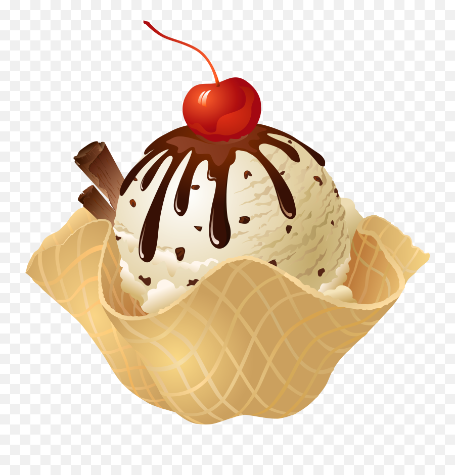 Ice Cream Clipart - Transparent Background Ice Cream Sundae Clipart Emoji,Ice Cream And Sun Emoji