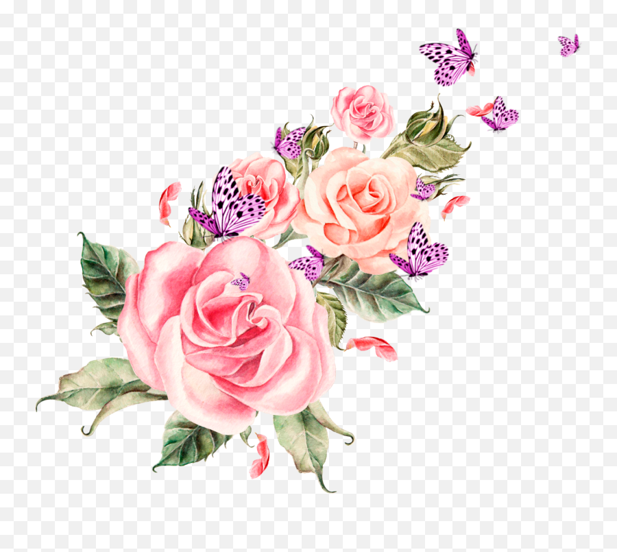 Pink Rose - Digital Garden Background Hd Emoji,Lotus Flower Emoji
