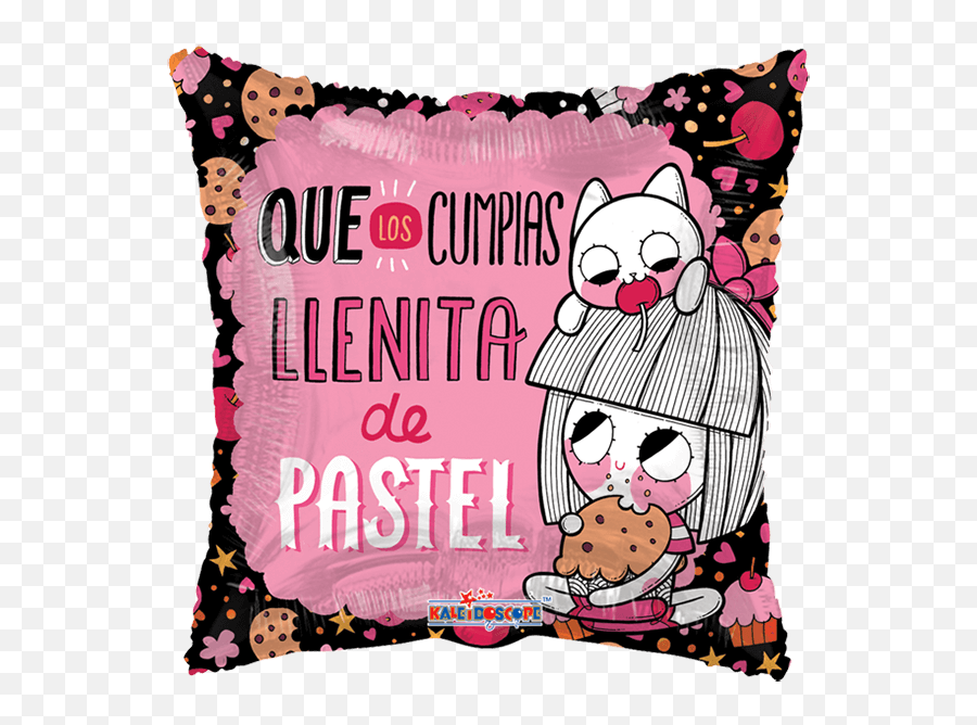 Cartoon Cartoon Clipart - Feliz Cumpleaños Anita Mejia Emoji,Pink Emoji Pillow