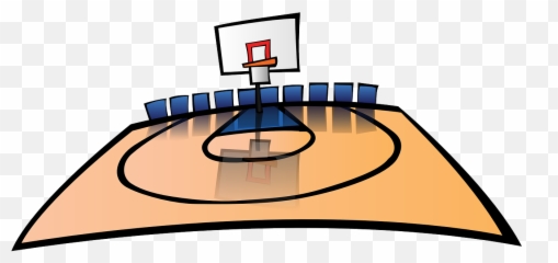 Basketball Playing Field Court Dribble - Basketball Court Clipart Png Emoji,Nba Player Emojis