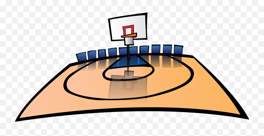 Basketball Playing Field Court Dribble - Basketball Court Clipart Png Emoji,Nba Player Emojis