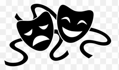 Drama Theatre Of Ancient Greece Comedy - Theater Masks Transparent Background Emoji,Comedy Tragedy Emoji